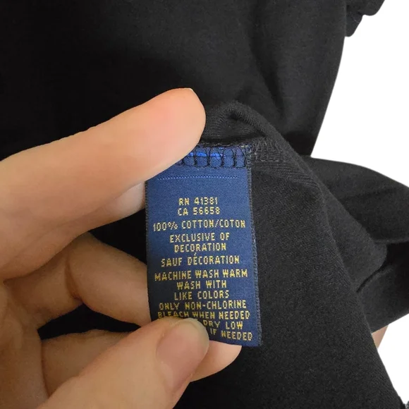 Polo Ralph Lauren Black The Skinny Polo Size XL - Picture 3 of 6
